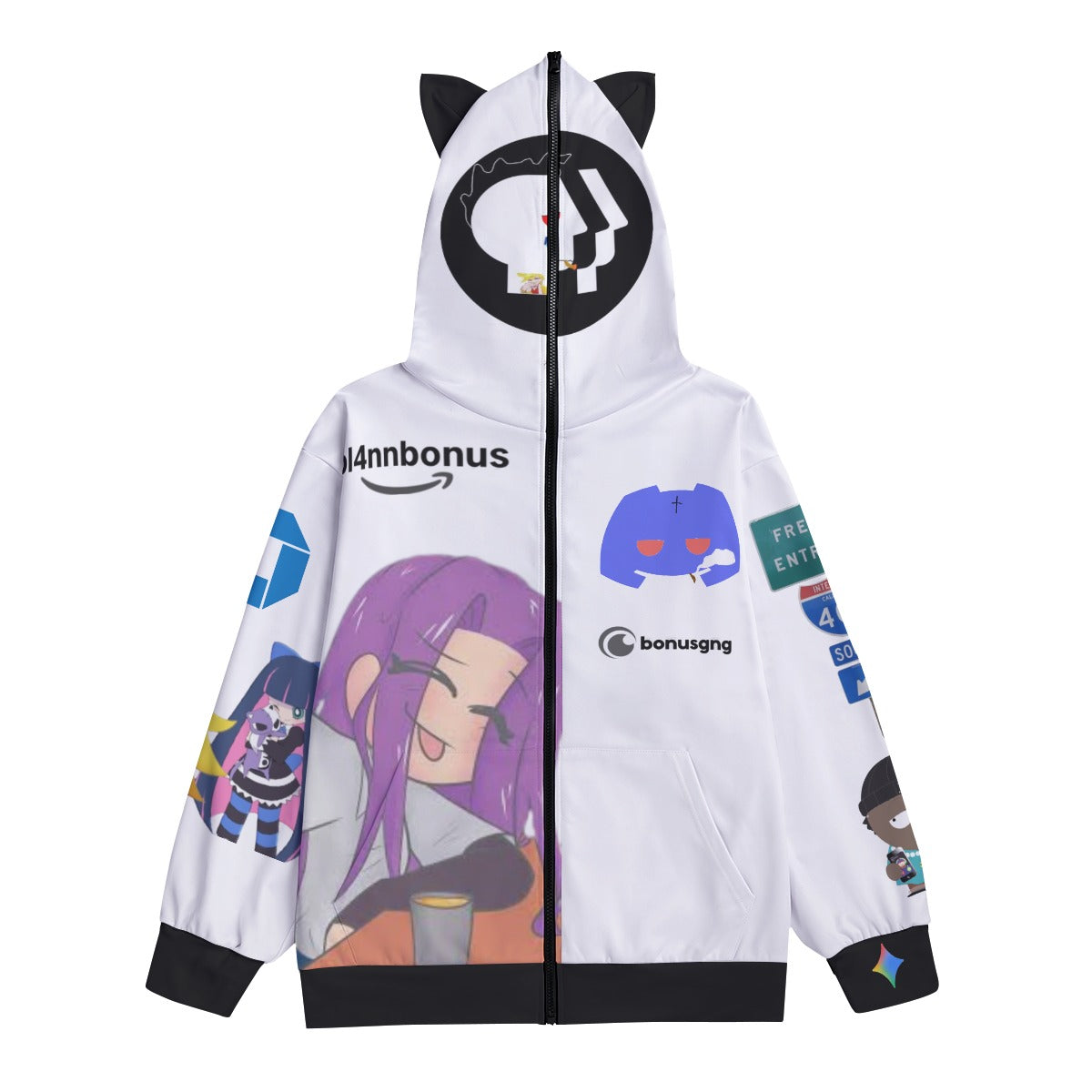 All-Over Print Unisex Pullover Hoodie With Zipper Closure