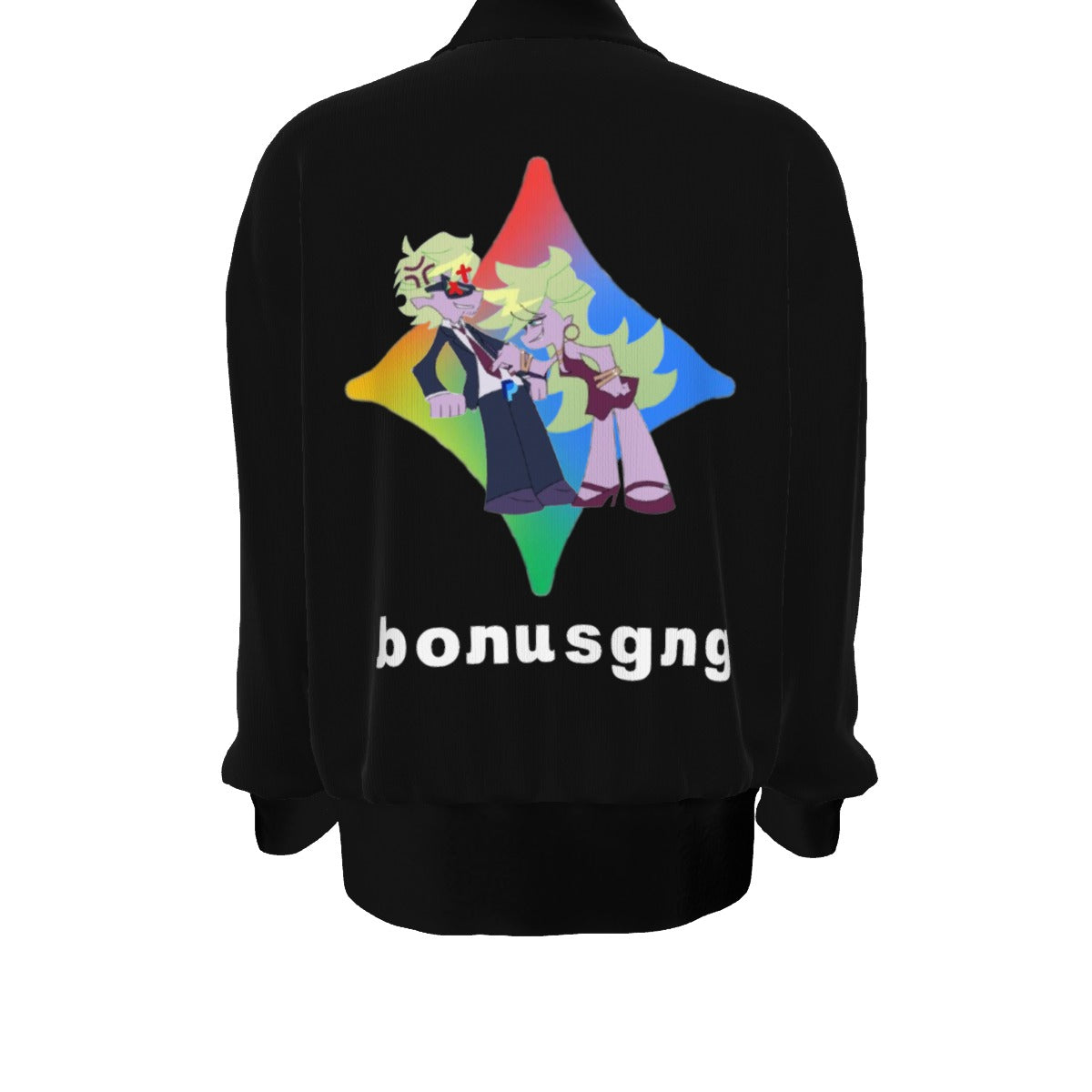 All-Over Print Unisex Knitted Fleece Lapel Outwear