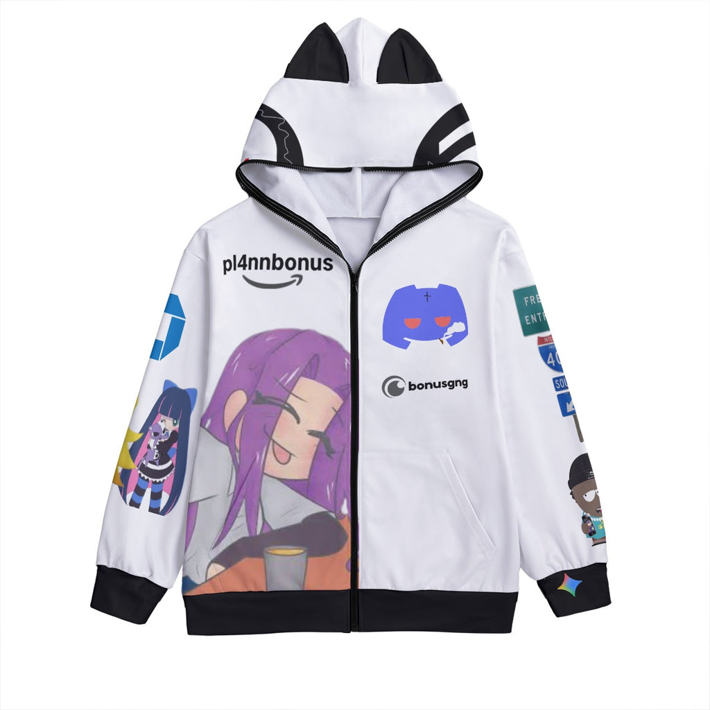 All-Over Print Unisex Pullover Hoodie With Zipper Closure