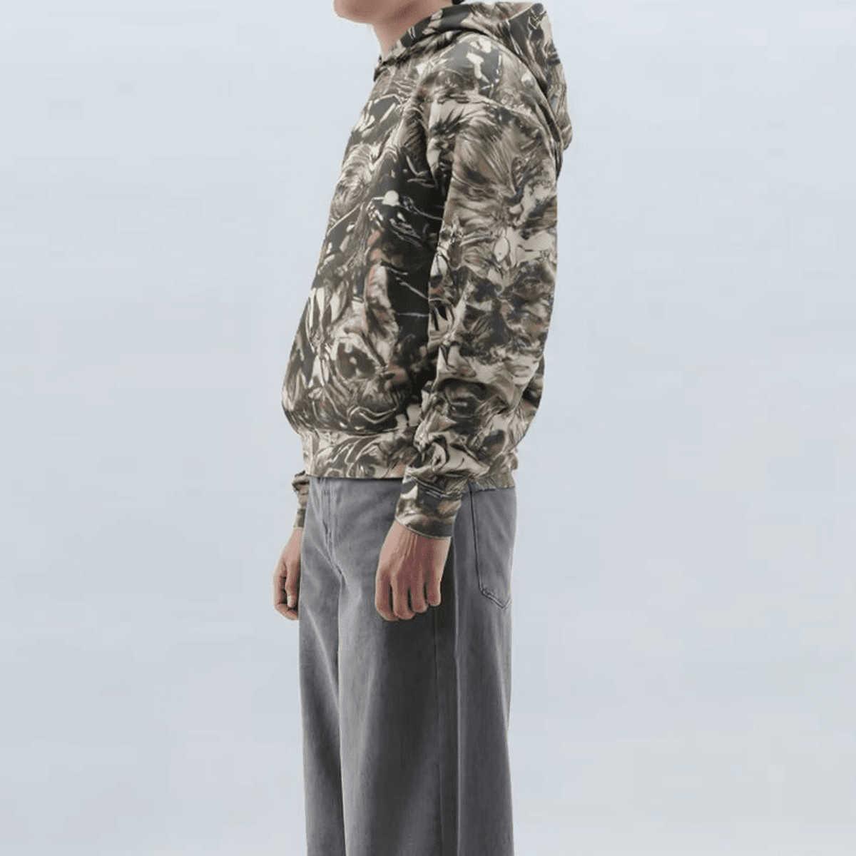 Unisex 100% Cotton French Terry Camo Hoodie（400GSM）