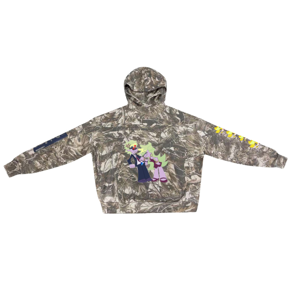 Unisex 100% Cotton French Terry Camo Hoodie（400GSM）