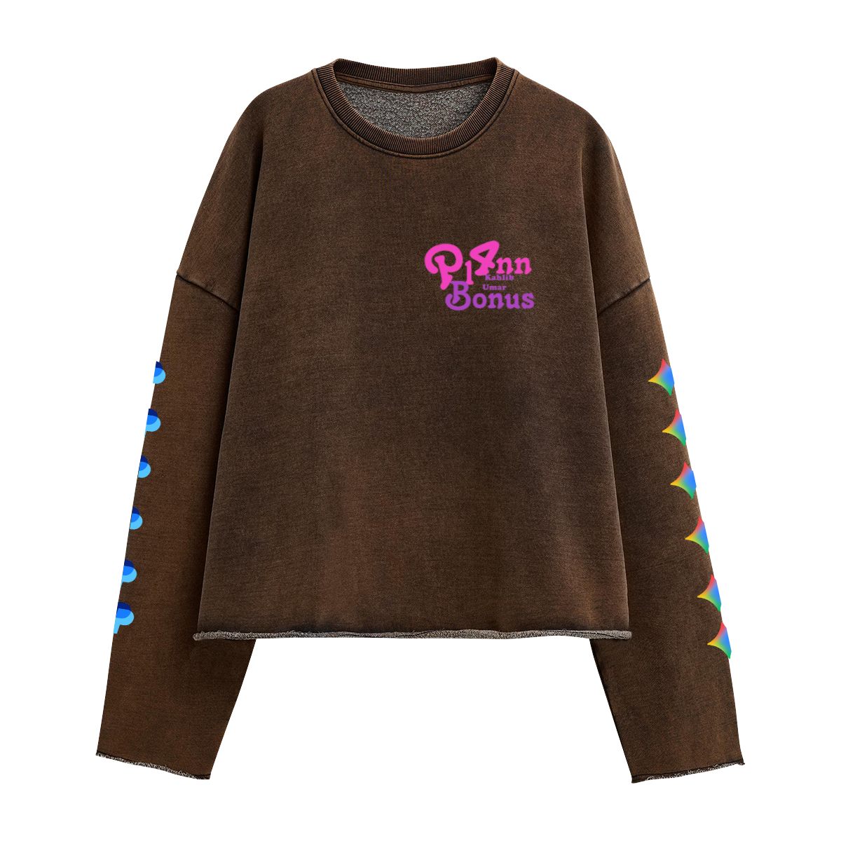 440GSM Unisex Washed Cropped Sweatshirt