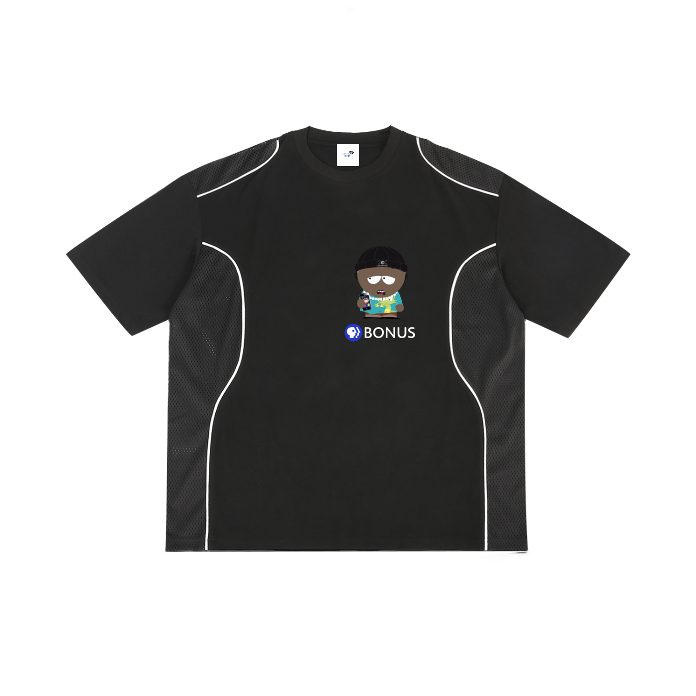 Contrast Piped Panel T-Shirt