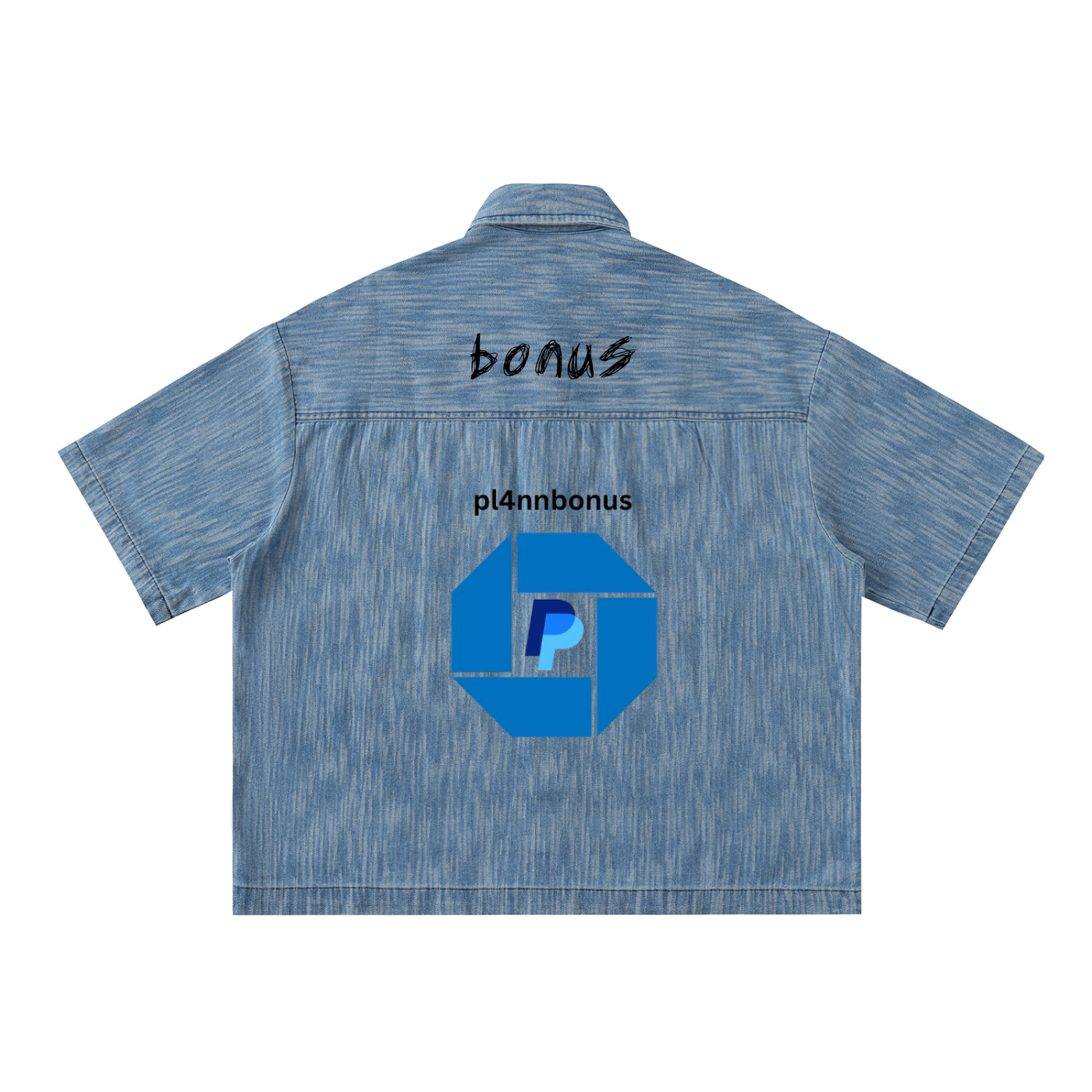 Distressed Wash Short-Sleeve Shirt